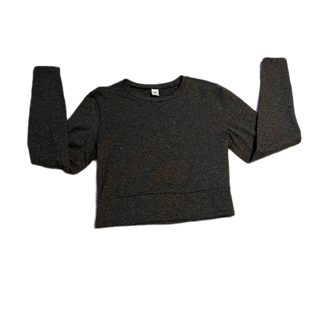 Old Navy Active Cozecore Charcoal Crew Neck Athletic Top Women’s Size XS